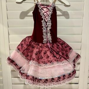 Revolution Burgundy and Cream Fabric